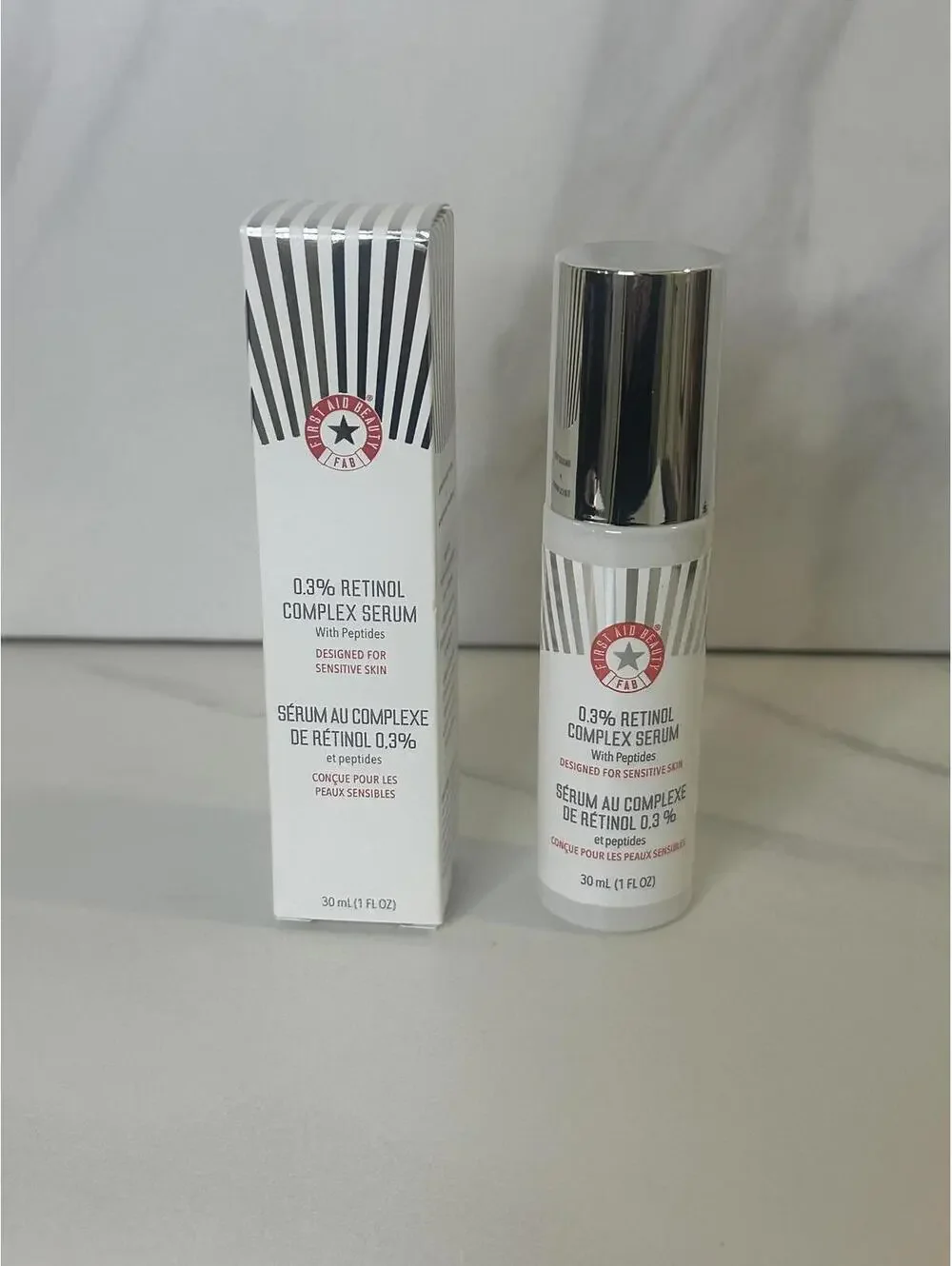 First Aid Beauty 0.3% Retinol complex serum with peptides 1 fl oz